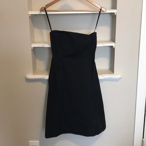 Strapless black Gap dress